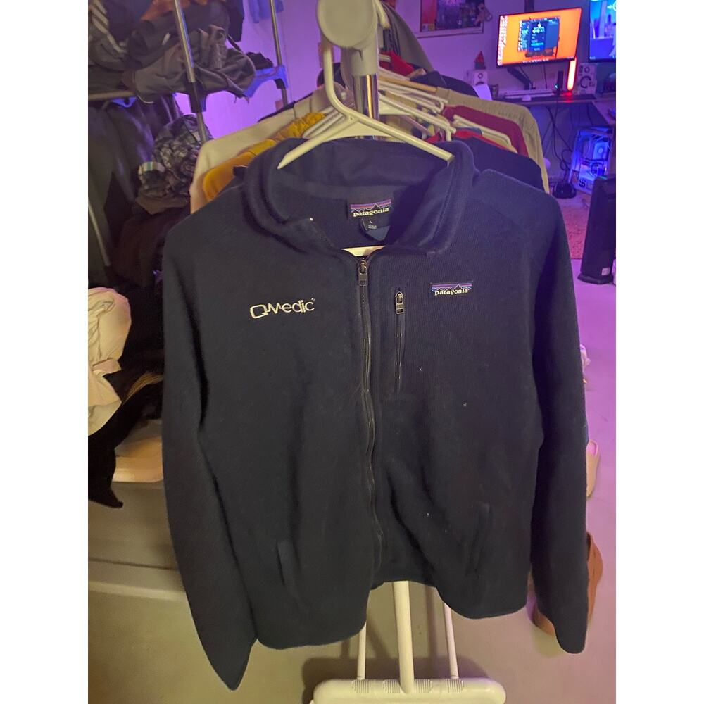 Patagonia Navy Blue Zip Up Sweater